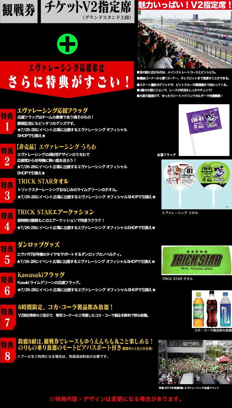 エヴァレーシングはさらに特典がすごい！
